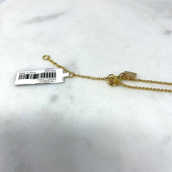 Banana Republic NWT Valentine Themed Red Lips Gold Chain Necklace - Picture 5 of 6